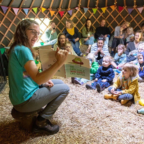 Story being read in Yurt