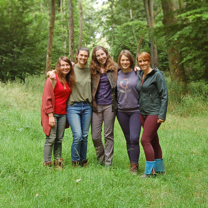 Little Wild Things Team in woods